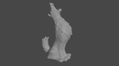 Wolf keychain