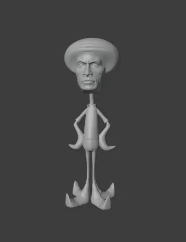 Rockward (Squidward + The Rock)