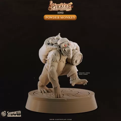 Powder Monkey (Pre-Supported) | Cast n Play | Pirates of the Shattered Sea by Cast n Play
