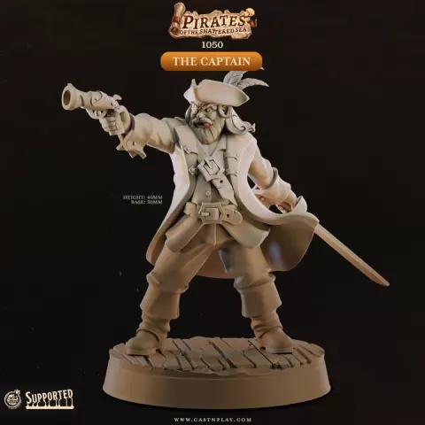 The Captain (Pre-Supported) | Cast n Play | Pirates of the Shattered Sea by Cast n Play