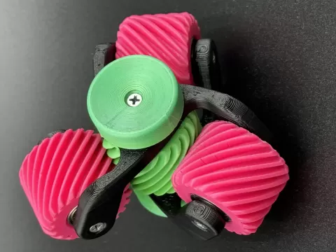 Planetary Helical Spinner — Full Bearing Edition