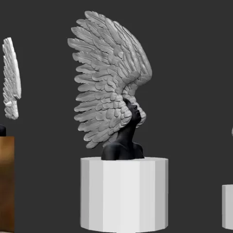 Angel Wing bust