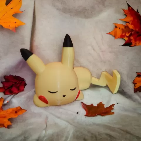 SLEEPING PIKACHU ( SUPPORT FREE ) - 3DJPDESIGNS