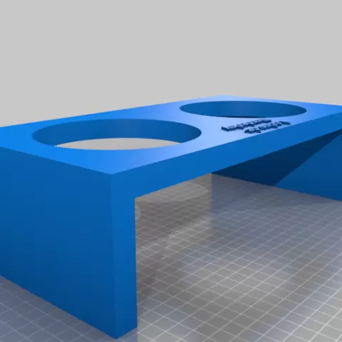 dog bowl stand