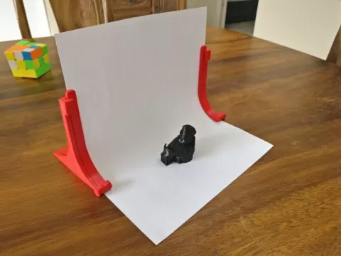 Photo paper background stand