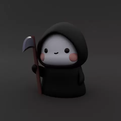 Kawaii Panda ( Grim ) - akash3dprints