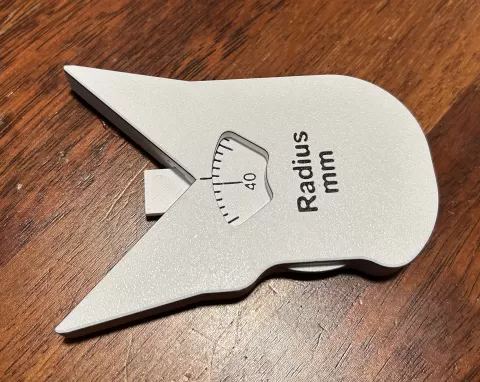 Radius gauge 0-50mm