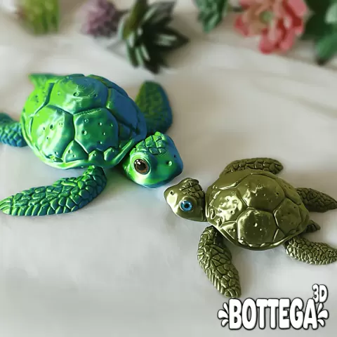 Sea turtle articulated
