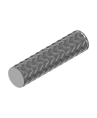 Texture roller with braid pattern