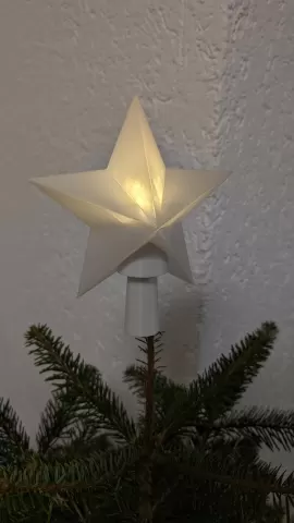 Christmas Tree Topper with LED tea light