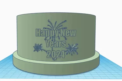 Happy New Year Hat.stl