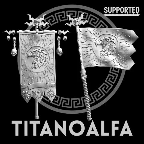 Lightning warriors banners (thunder eagle) by Titanoalfa
