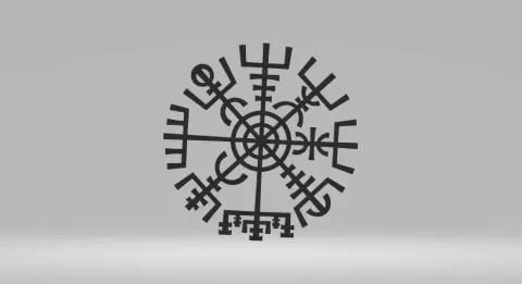 Compass Viking - Vegvisir 2D.stl