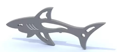 Shark 2 keychain