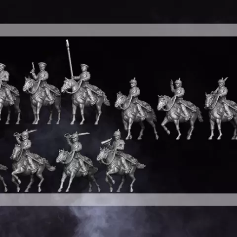 28mm 1860s Prussian Dragoons