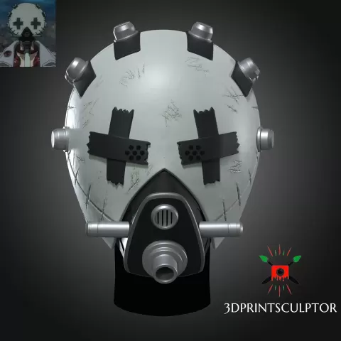 Gachiakuta Enjin Full Face Mask - For Anime Cosplay Helmet - 3dprintsculptor