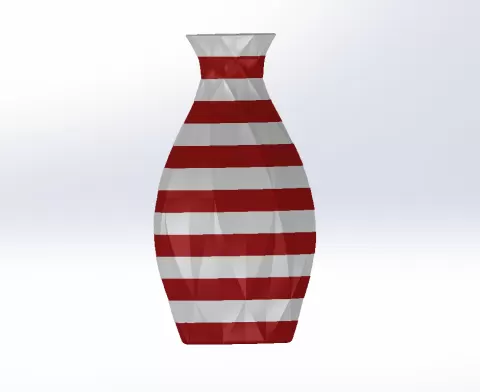 2 Farbige Vase