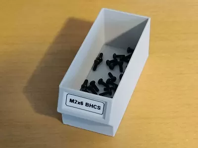 Hardware Organizer drawer with slope