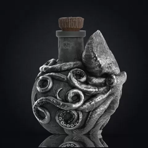 Octopus Bottle (Pre-Supported)
