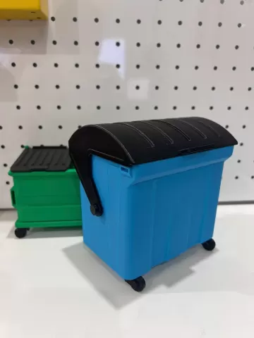 The swing-top dumpster