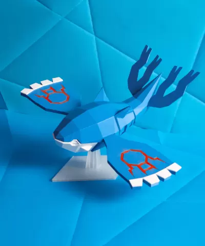 Kyogre Low Poly Pokemon