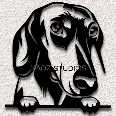 dachshund wall art doxie wall decor sausage dog decoration 2d animal breed
