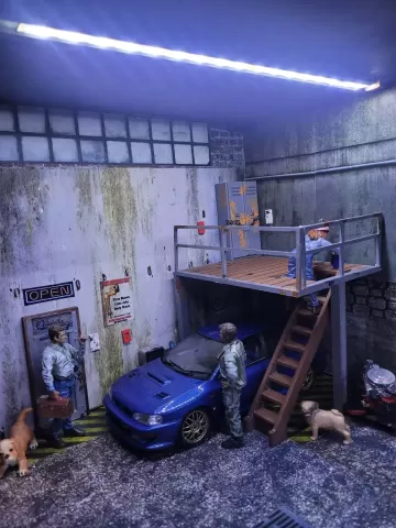1/24 MEZZANINE DE GARAGE 1 / GARAGE MEZZANINE FLOOR 1 - Vendetta3Diorama