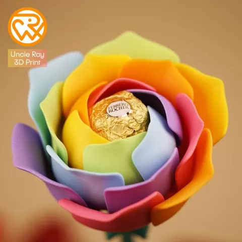 Blooming Rose Ring Box Version by UncleRay3Dprint