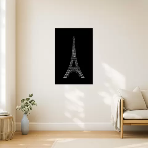 The Eiffel Tower The Eiffel Tower Eiffel Tower Peak Wall Art Framed