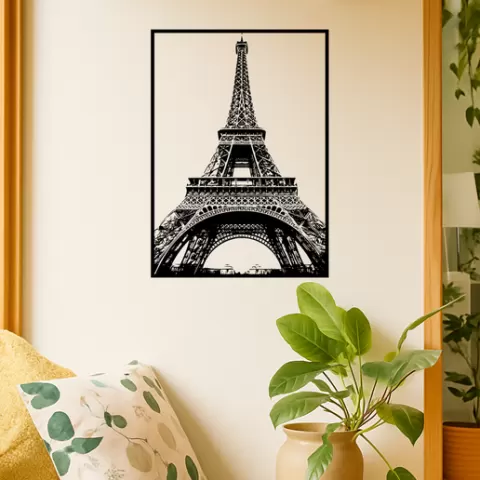 The Eiffel Tower The Eiffel Tower Eiffel Tower Peak Wall Art Framed
