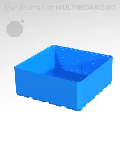 4x4x1.5 CU - Simple Walls - Multibin Shell