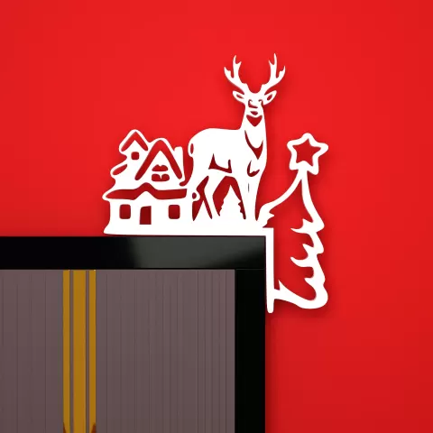 Christmas door corner decor - XP3Design