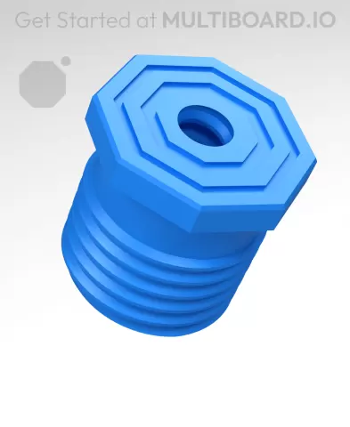 20 mm Big Thread, Flat Head, Small Thread Hole, Shank Bolt