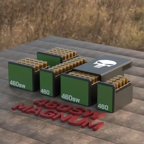 BBOX AMMO BOX 460 S&W Magnum AMMUNITION STORAGE 10/20/25/50 ROUNDS CRATE ORGANIZER 460SW