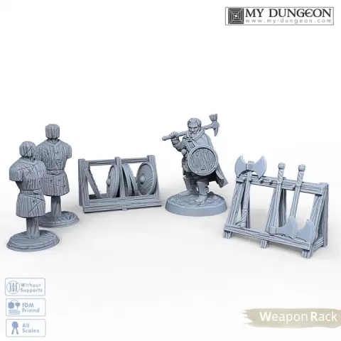 Weapons Rack & Dummy by My Dungeon