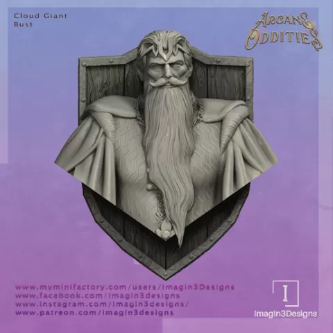 Pre-Supported Cloud Giant Bust