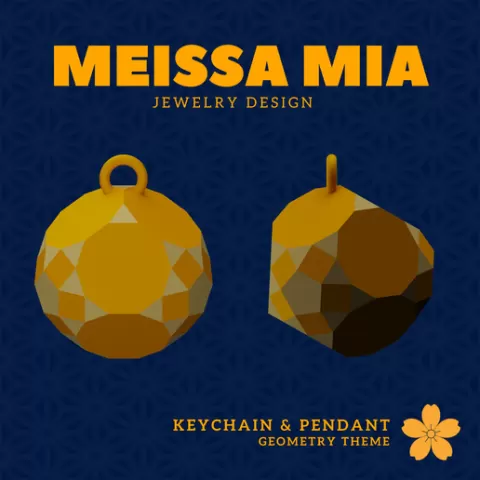 71. Triaugmented Truncated Dodecahedron Earring – 29. Johnson Solids Necklace and Earring - Girl's Fashion Accessories