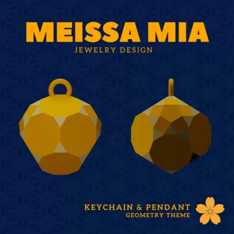 70. Metabiaugmented Truncated Dodecahedron Earring – 29. Johnson Solids Necklace and Earring - Girl's Fashion Accessories