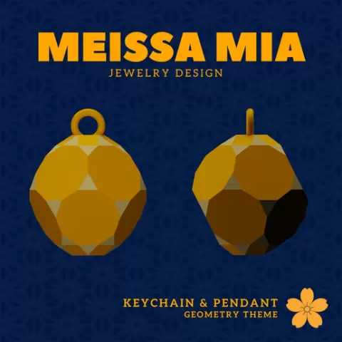 69. Parabiaugmented Truncated Dodecahedron Earring – 29. Johnson Solids Necklace and Earring - Girl's Fashion Accessories
