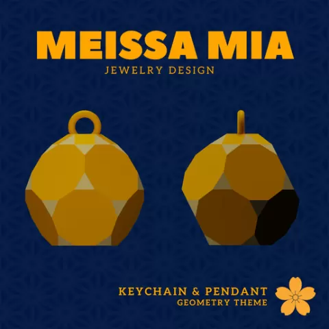 68. Augmented Truncated Dodecahedron Earring – 29. Johnson Solids Necklace and Earring - Girl's Fashion Accessories