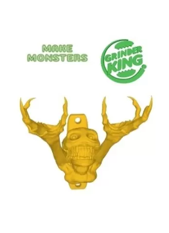 WALL KEY HANGER GHOUL KEY HANGER 190X140X190 MM EASY PRINT PRINT-IN-PLACE