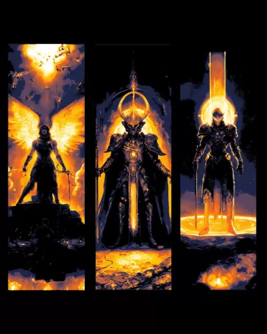 Birth of God Titans - The battle for all - Set of Bookmarks