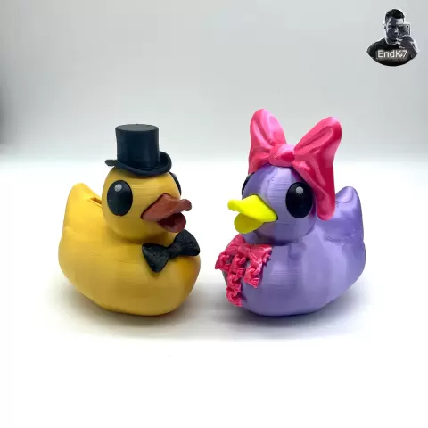Duck Piggy Bank - No Supports - Articulated Beak - Separate Parts