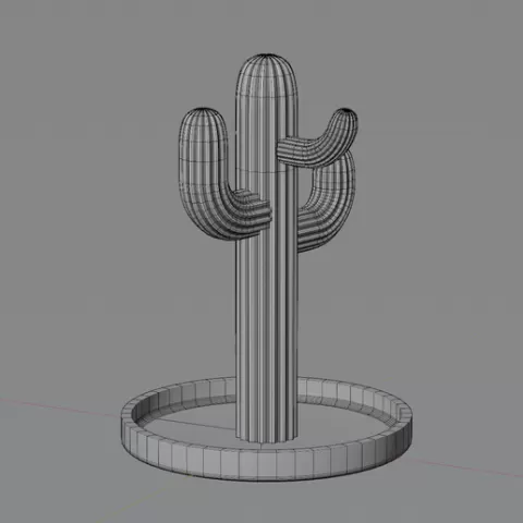Cactus Headphone Stand STL