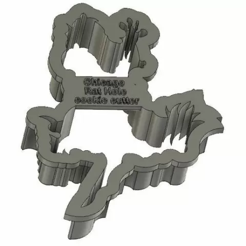 Chicago Rat Hole cookie cutter.