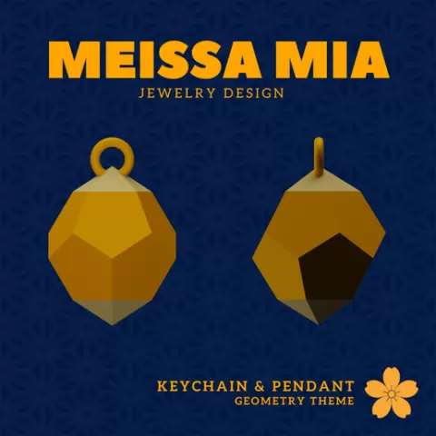 59. Parabiaugmented Dodecahedron Earring – 29. Johnson Solids Necklace and Earring - Girl's Fashion Accessories