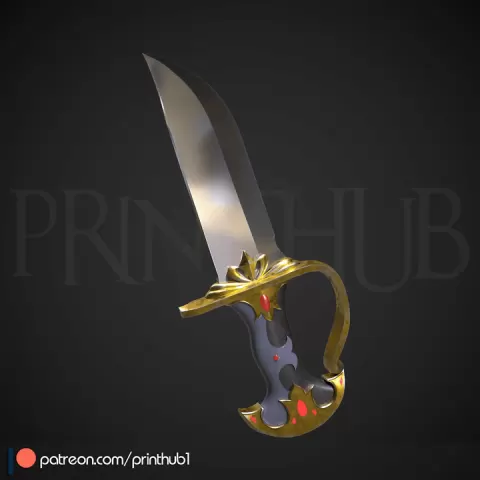 Makoto Misumi Short Sword – Tsukimichi Moonlit Fantasy | 3D Printable STL | Anime Cosplay Weapon by Printhub