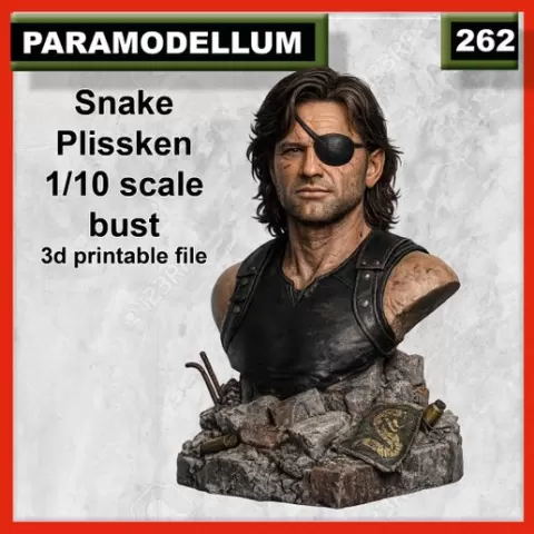 262 Snake Plissken bust 1/10 scale.