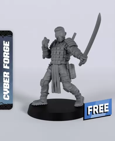 Melee Yakuza Goon B - With Free Cyberpunk - Sci-Fi Gift Ideas for RPG and Wargamers