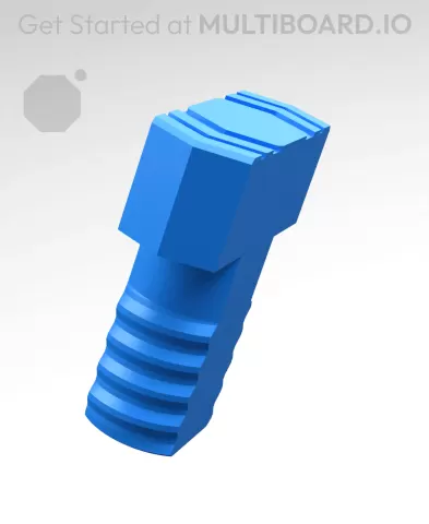 20 mm Mid Thread, Plain Head, Shank T-Bolt